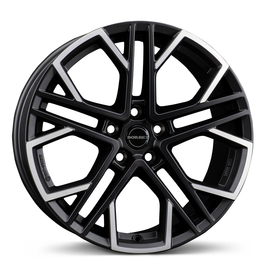 Tesla Model Y – Borbet XV 95935 black polished matt 9.5x19 5x114.3 ET45 CB64.2