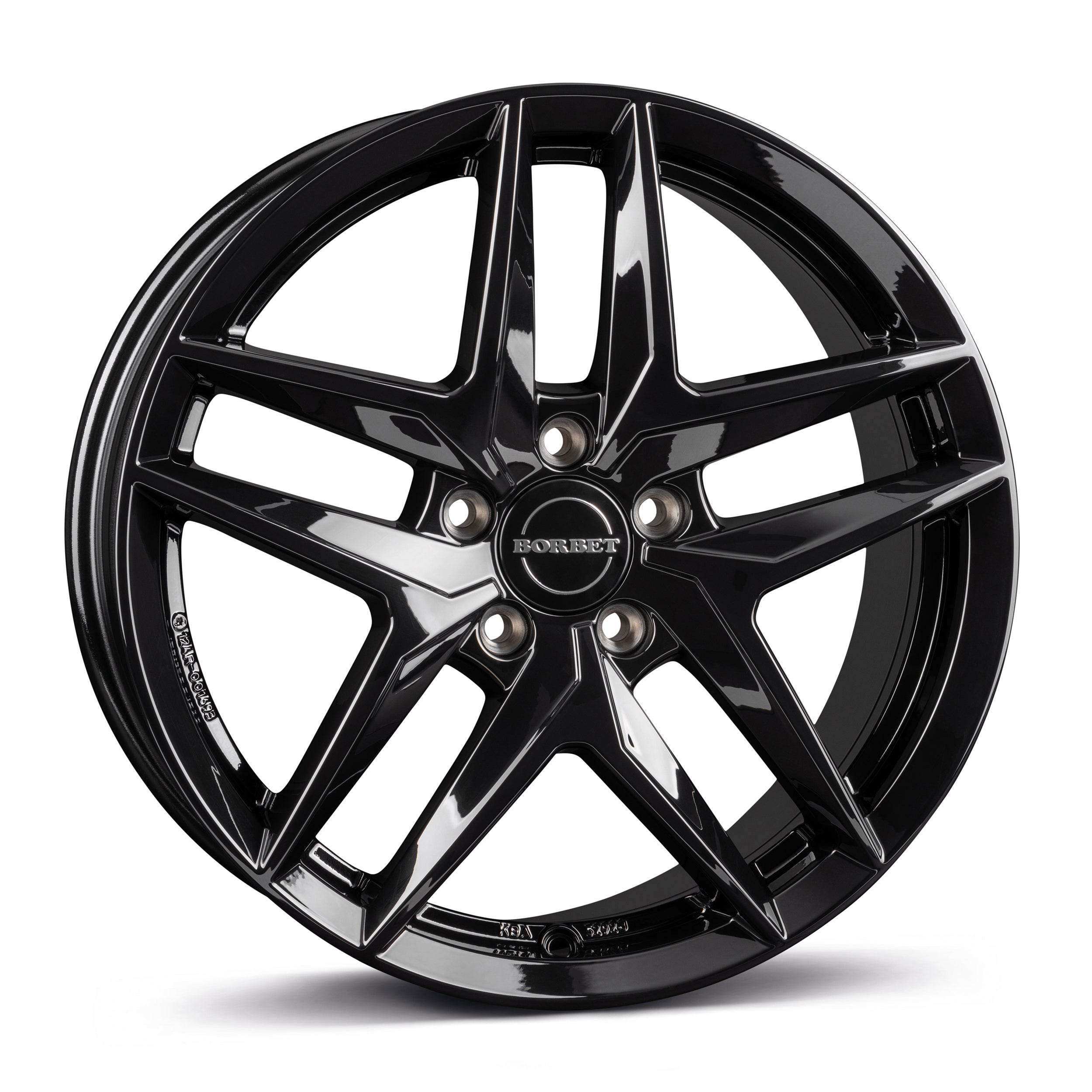VW ID.7 paketin Borbet Z 80927 black glossy 8x19 jako: 5x112 et: 38 Alumiinivanne – vannemallin kuva