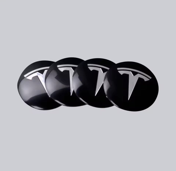 Middelste badges met Tesla-logo om op de velgen te plakken