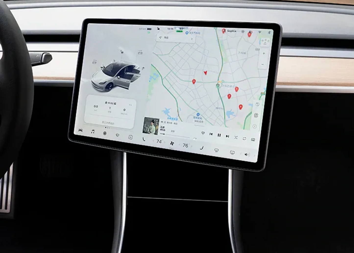 Tesla Model 3/Y montagekit voor kantelbaar scherm