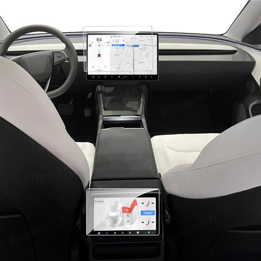 Tesla Model 3 Highland / Model Y Juniper – kosketusnäytön suojalasit (2 kpl)