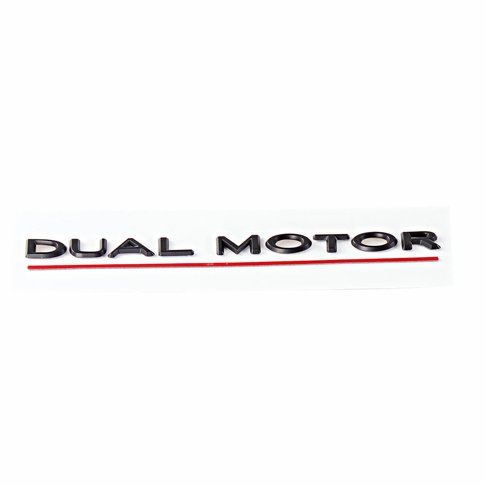 DUAL MOTOR -label til bagklap