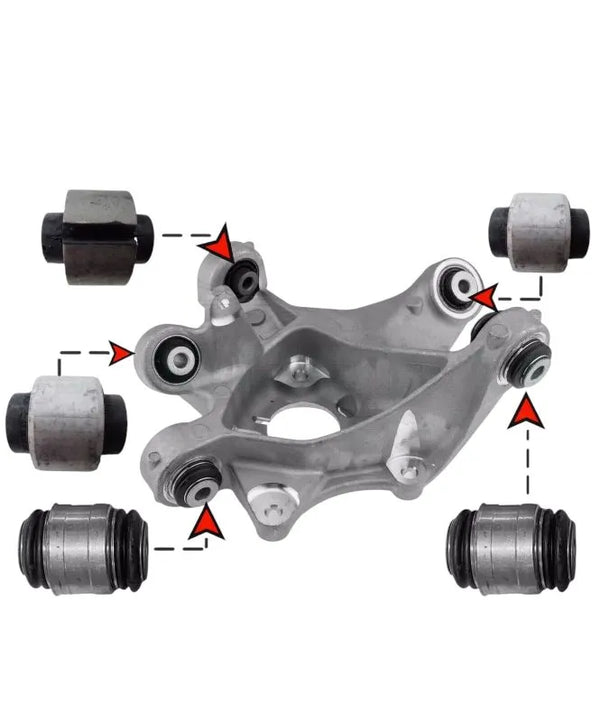 Tesla Model 3/Y:n taka-akselin helat /puslat, täydellinen sarja – 5-osainen