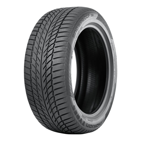 Nokian Tyres Snowproof 3P – valmistajan mallikuva; kuvassa näkyvät mitat ovat esimerkkikoosta. Kuva: Nokian Tyres