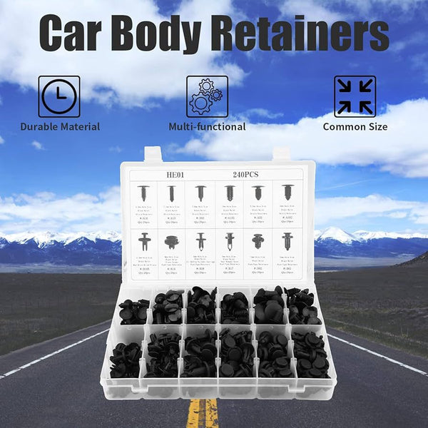 Auto verhoilukiinnikkeet 240 osaa